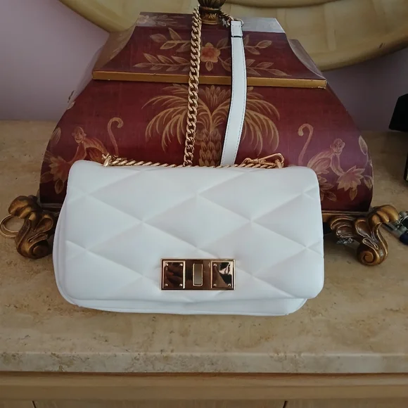 ALDO WHITE CROSS BODY BAG - Picture 1 of 9